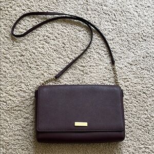 Kate Spade deep purple crossbody bag